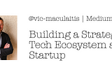 Building a Strategic Tech Ecosystem as a Startup