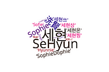 “My name is Se Hyun, but you can call me Sophie.” — No. Actually, not anymore.