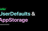 Safer and cleaner UserDefaults and AppStorage