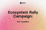 Ecosystem Rally Campaign: Our Leaders & Reward Distribution