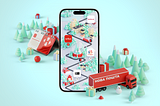 Case Study: Nova Post. UI Design and 3D for Interactive Christmas Advent Calendar