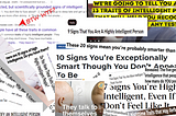 Less than 20 Signs of an Intelligent Person