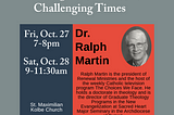 St. John Paul II Parish Hosts Annual Fall Mission with Renowned Catholic Speaker Ralph Martin