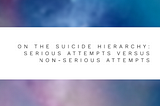 The Suicide Severity Hierarchy