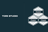 Image showing Torii Studio’s logo with award badges from Clutch for Top Software Developers, Top Creative Agencies, and Top Design Agencies in New York.