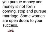 Do Women Really Open The Door Of Success For Men?