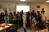 2013. Oakland High School. My AP biology class after they finished their year-end projects.