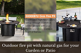 Outdoor fire pit with propane gas for your Garden or Patio.