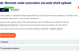 Lab: Remote code execution via web shell upload (11) | Apprentice