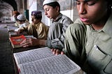 Kids memorizing the Qur’an in Pakistan Lahore