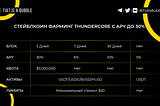 Стейблкоин фарминг на ThunderCore с APY до 30%