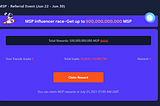 MSP influencer race — Get up to 500,000,000,000 MSP