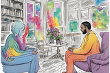 Client in Trauma Informed Therapy Session.