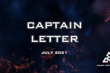 Captain Letters | July 2021