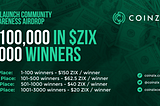 $100,000 COINZIX Airdrop!!!