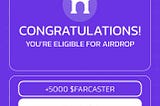 FARCASTER airdrop gonna be MASSIVE! $5.000 Airdrop