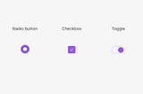 Decisões de Interface: Um Comparativo entre Radio Button, Checkbox e Toggle