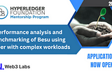 Join us on our Hyperledger Besu performance mentorship program