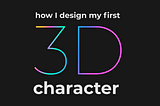 How I designed my 3D avatar in spline