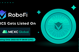 RoboFi- #VICS — MEXC Global Exchange Listing Announcement