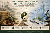 Preserving the Wisdom, Testing the Claims: An Evidence-Based Perspective on Traditional Chinese…