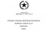 RUU DESA MELAJU CEPAT, MENGEJAR TARGET SEBELUM PEMILU 2024?