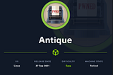 HackTheBox: Antique Walkthrough