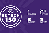 GSV Edtech 150 — the Most Transformational Growth Companies in Digital Learning