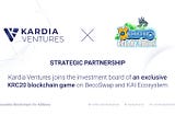 Kardia Ventures leads the strategic round of Kripto Galaxy Battle — an exclusive KRC20 blockchain…