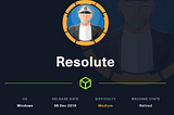 Resolute — Hack The Box