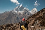 Hiker at the summit