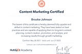 HubSpot Content Marketing Certification Review