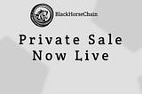BlackHorsechain Private Sale Announcemet