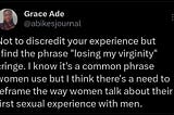 On Virginity And The Language We Use