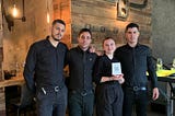 restaurant staff using virtual tipping platform TackPay for receiving cashless tips
