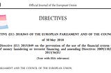 January 10, 2020, time for the fifth EU Anti-Money Laundering Directive (..but