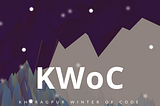 My KWOC’20 Project Report.