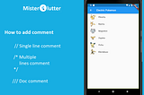 Step By Step Tutorial in Learning Flutter: Lesson 9 — How to Add Comment