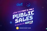 DEFIX’s PUBLIC SALES IS LAUNCHING!!! BELOW IS ALL YOU NEED TO TAKE NOTE