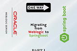 Migrating from Weblogic to Spring Boot — Part 1