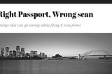 Right Passport, Wrong scan