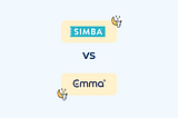 An image showing a simple graphic of Simba vs Emma