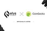 Elys Network Now Listed on CoinGecko