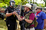 A Confederacy of Police and Vigilantes Attack Protestors, Prepare to Defend Trump’s Theft of…