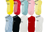Hinz Ankle Socks Multi Colour (Pack Of 3)- Unisex