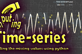 Filling gaps of a time-series using python.