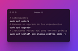 Instalar KDE Plasma Debian 12 en VPS