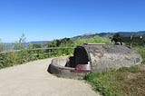 concrete gopher hole on the Northern CA coast used in WWII