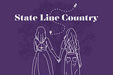 Two best friends leave their state so one can get an abortion. In the picture they’re holding hands. A car route is in front of them with an outline of a Dueling Oak Tree.