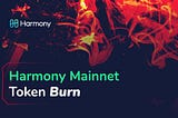 Harmony Mainnet Token Burn